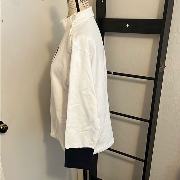 Vintage Disney Dalmatian Dog Embroidered White Black Pullover Sweatshirt Casual - Picture 4 of 11